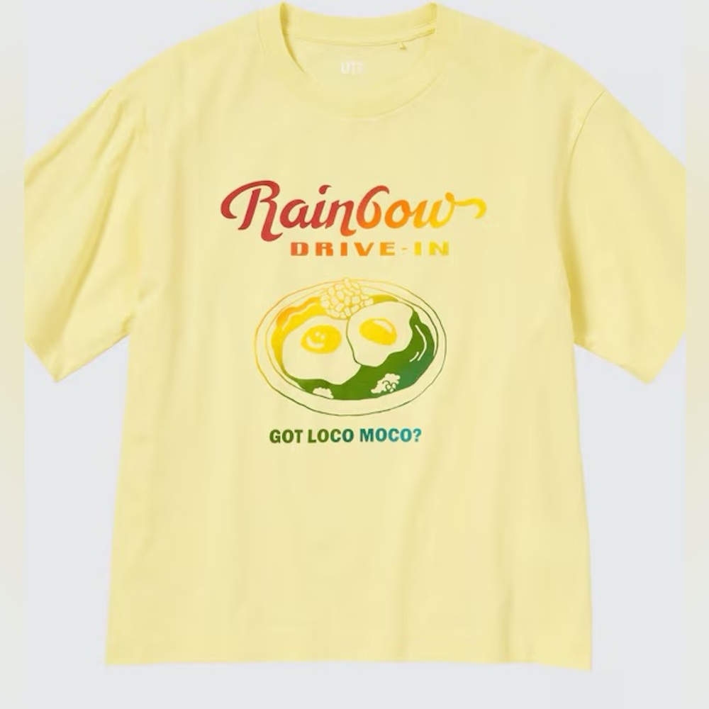 Uniqlo UT Hawaiian Graphic T-Shirt in Yellow